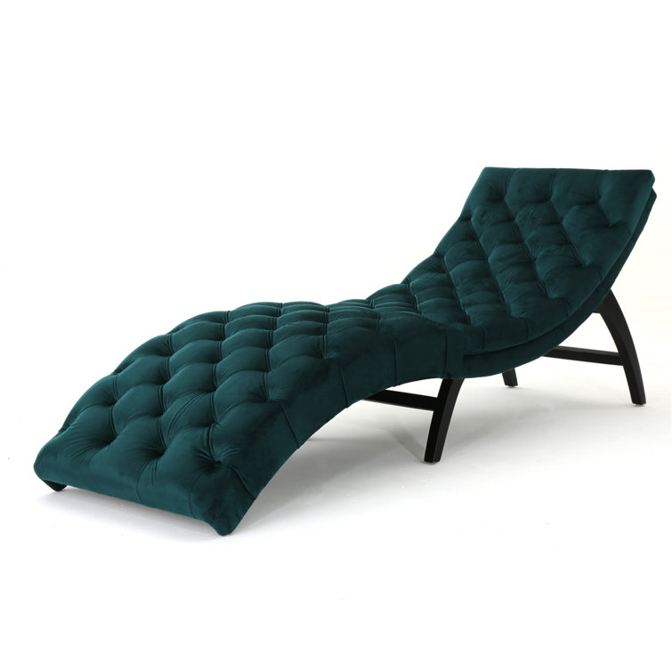 Rojo Velvet Chaise Lounge