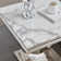 Traeshaun Faux Marble Top Metal Base End Table