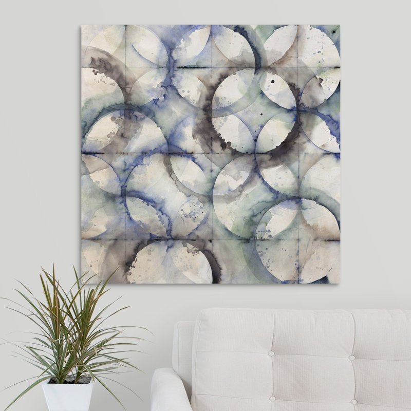 « treillis work », peinture sur toile, H 30 po x l 30 po x P 1,25 po, Toile tendue