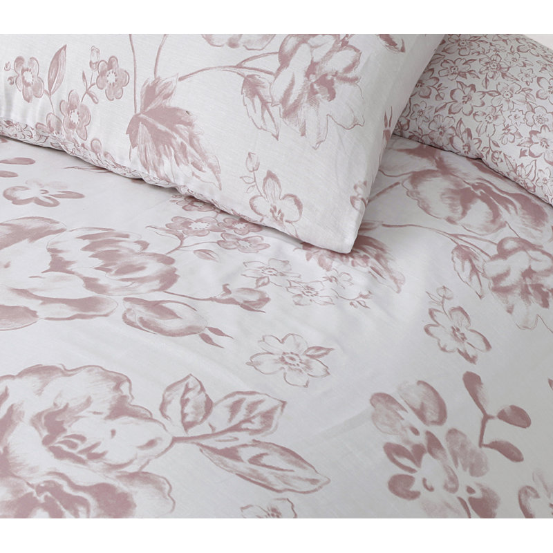 Farrow Duvet Cover Set, Single - 1 Standard Pillowcase, Grey/White