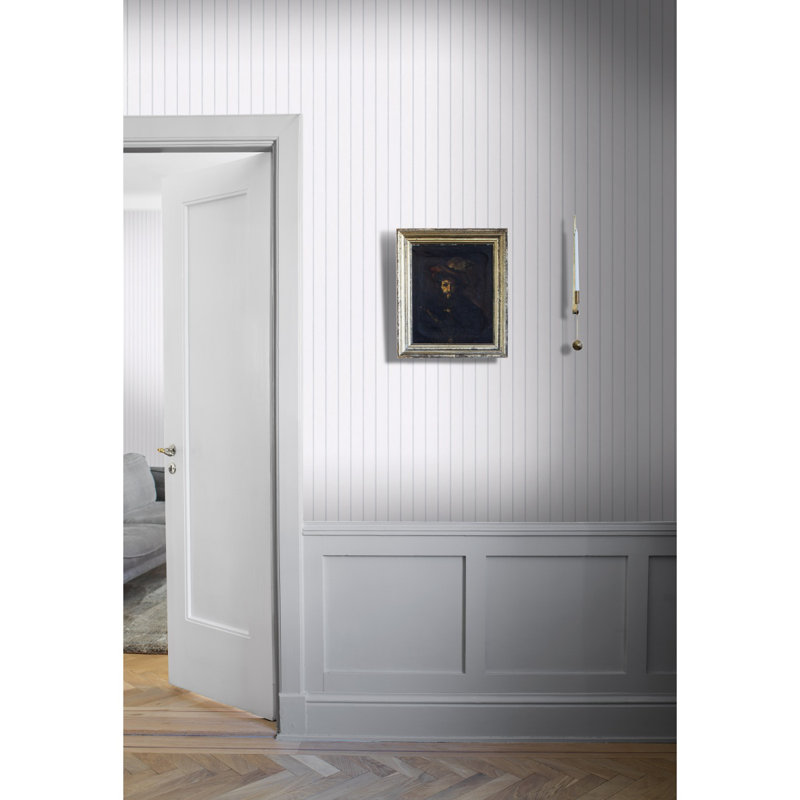 Boråstapeter Shirt Stripe Wallpaper, White