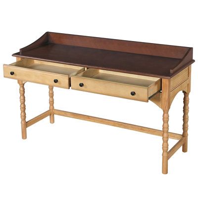Bureau 54 po en bois avec 2 tiroirs de rangement