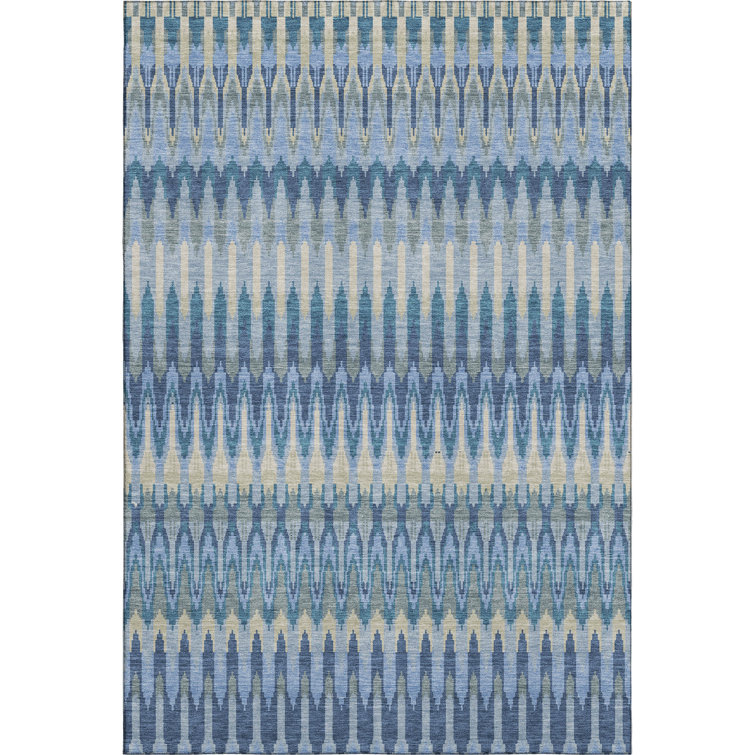 Premium Machine Washable Prisco Denim Rug