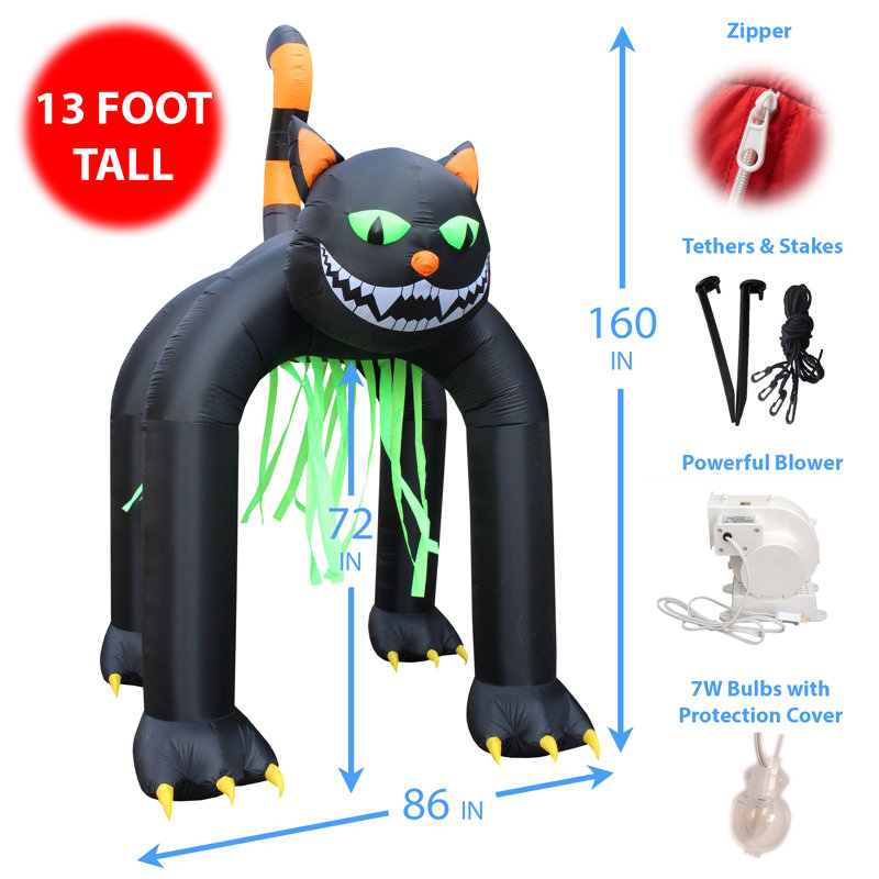 Arche d'Halloween pour chat géant