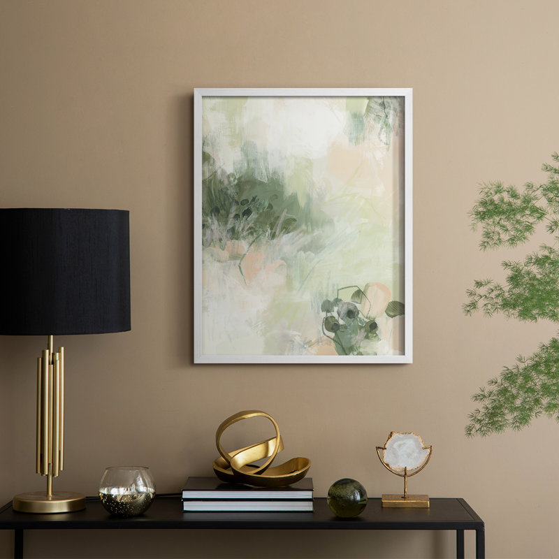 «Lillypond Dream I», reproduction encadrée - bois massif, H 21 po x l 17 po, Blanc