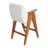 Counter Height Upholstered Bar Stool With Armrests And Solid Wood Legs-1326382103