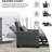 Futon Chair Bed Convertible Chair 3-in-1 Pull Out Sleeper Chair Beds with USB Ports,Wear-resistant-756418245-756418270-756418243