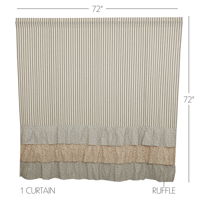 Liseron Striped Shower Curtain