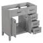 Meuble-lavabo 36 po sans lavabo, base d'armoire seulement, armoire de salle de bain avec tiroirs, structure solide et panneau de fibres à densité moyenne-2137739009