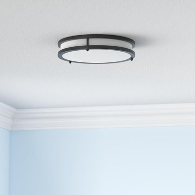 Paquet de 1 plafonnier à DEL 36 W, plafonnier encastré bronze huilé 13 po 3600LM 2700K / 3000K / 5000K / 6500K, éclairage à intensité variable pour la salle de bain
