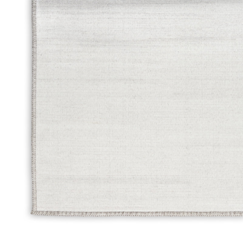 Tapis ivoire en coton lavable à la machine Ivanas, Rectangle 8 pi x 10 pi