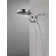 HydraChoice Hydrorain 5 Spray Dual Shower Head and Handheld Shower with H2Okinetic 2.5 GPM