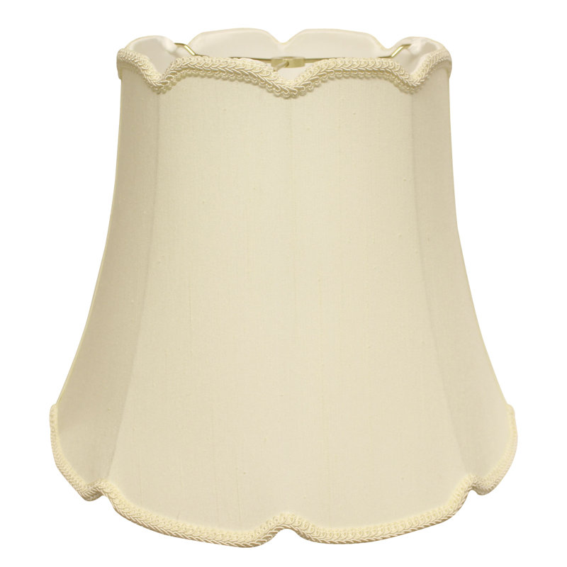 Abat-jour cloche en soie 11 po, Blanc antique