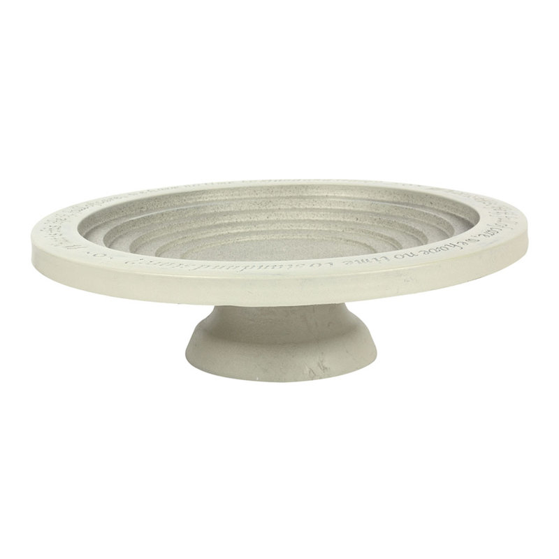 Rosvita Plastic / Acrylic Single Tier Birdbath