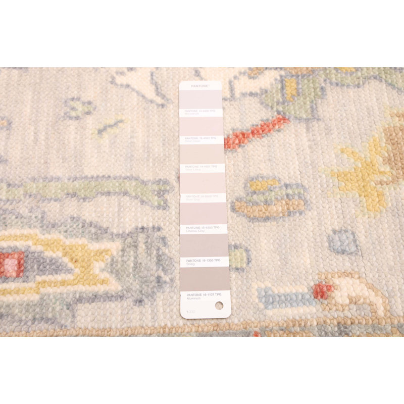 Modern Oushak  Grey Rug 3'6" x 5'6"