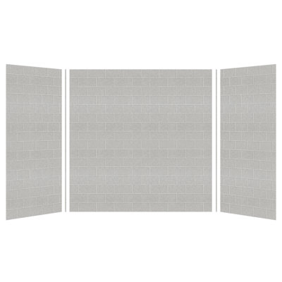 SaraMar 60'' W 36'' D 60'' H Glue Up Solid Surface Wall
