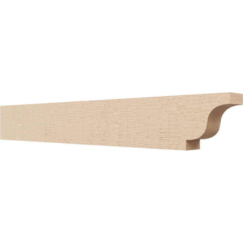 Queue de chevron Newport Woodgrain TimberThane, brun clair apprêté, H 4 po x l 28 po x P 2 po