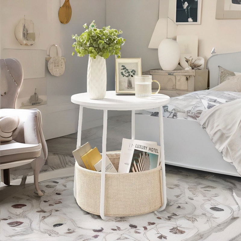 End Table, Beige