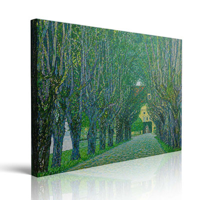Gustav Klimt Avenue of Schloss Kammer Canvas Wall Art Print 30x40cm