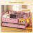 Low Loft Bed Twin Size With Trundle And Led Lights, Loft Bed With 4 Storage Drawers, Diy Pegboard, Pink-754402525
