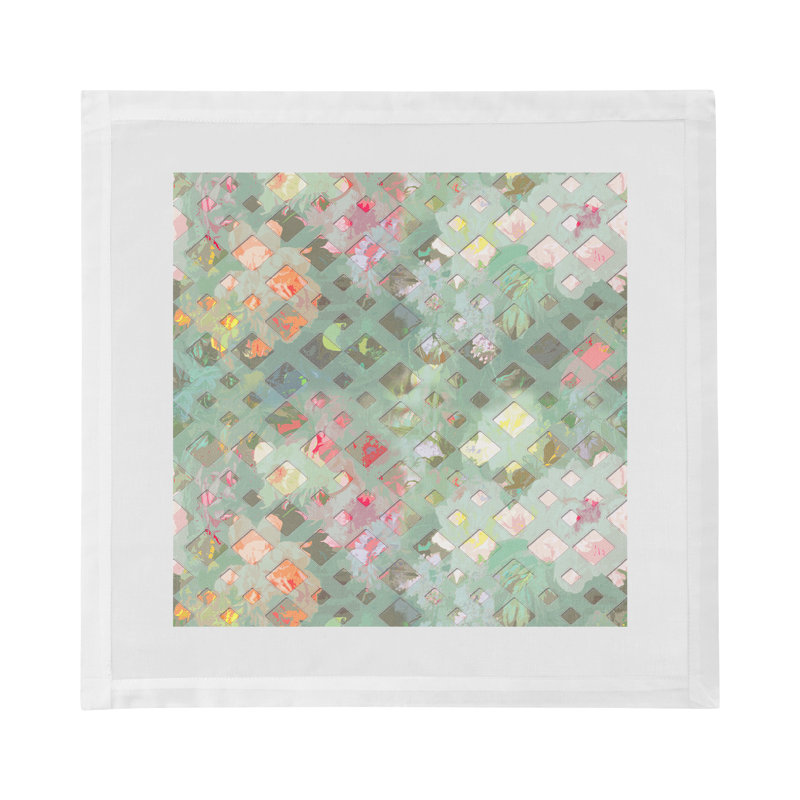 Defosse Trellis Cotton Sateen Dinner Napkins, Brandun