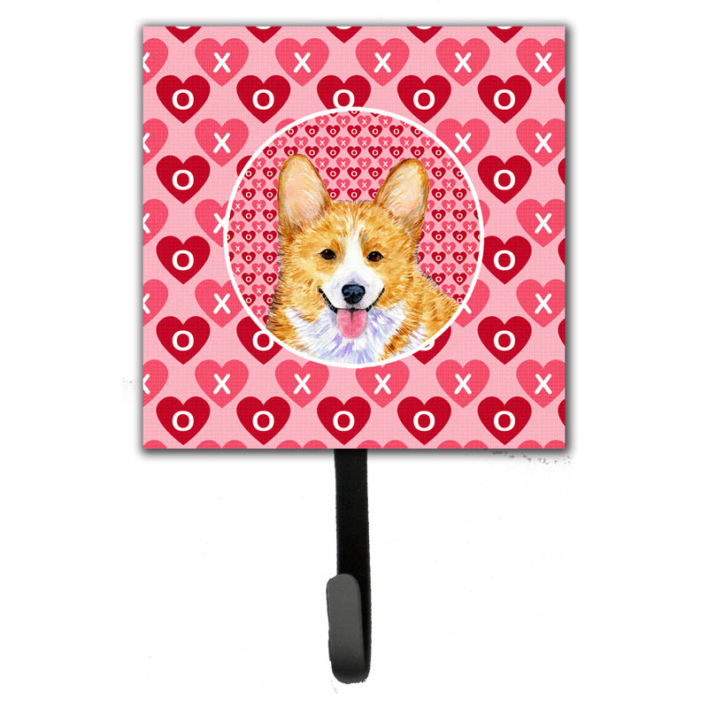 Porte-laisse corgi et crochet mural