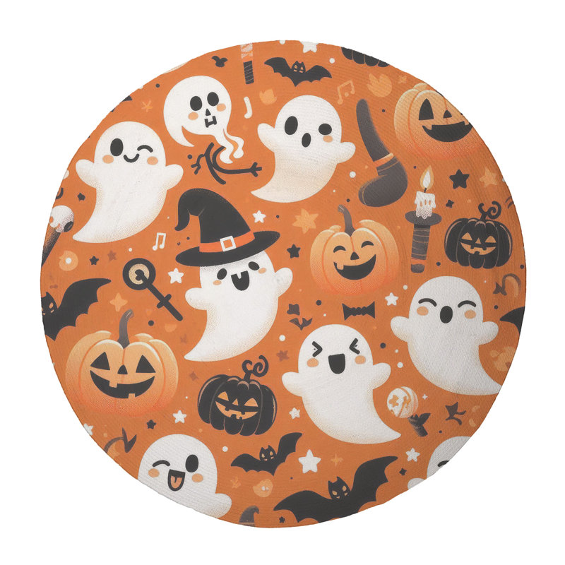 Tapis tressé Eerie, Rond 5 pi