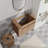 Bathroom Vanity With Open Shelf Without Basin Cabinet