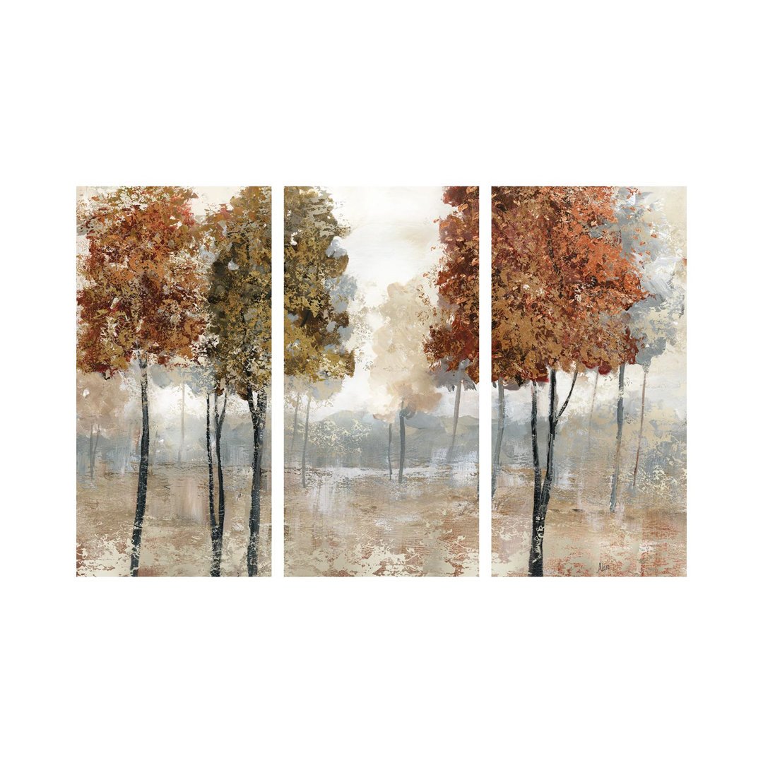 Trees Of Copper Mountain von Nan - Leinwanddruck ohne Rahmen, Galerie-gewickelt, Giclée auf Leinwand