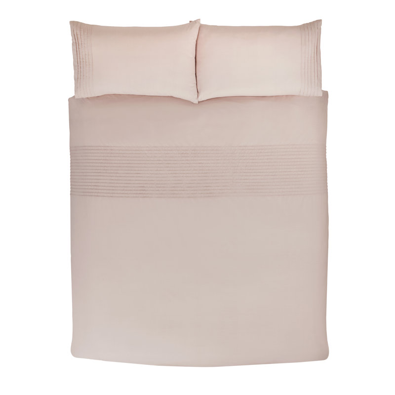 Caroljo Cotton Blend Solid Colour Duvet Cover Set with Pillowcases Included, Super King - 2 Standard Pillowcases