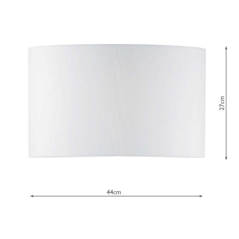 Zeppelin 27cm H Silk Drum Lamp Shade in Ivory