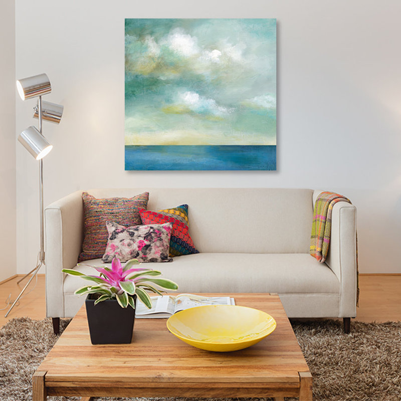 «Cloudscape I», reproduction sur toile, H 37 po x l 37 po x P 1,5 po, Toile tendue, Pas de tapis
