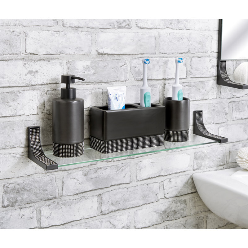 Bennington Glass Bracket Shelf