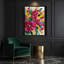 "Watercolor Floral 21", art mural sur toile brune-1843976740