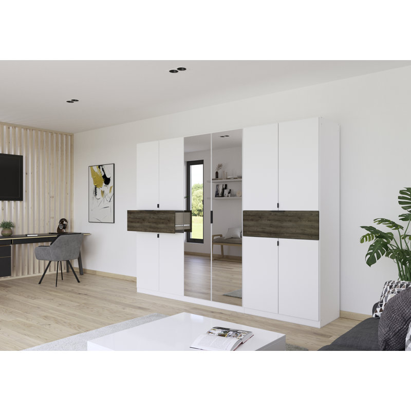 Tivareo  6 Hinged Door Wardrobe available in many colour combinations 2 Drawer INCL. Delivery and Assembly