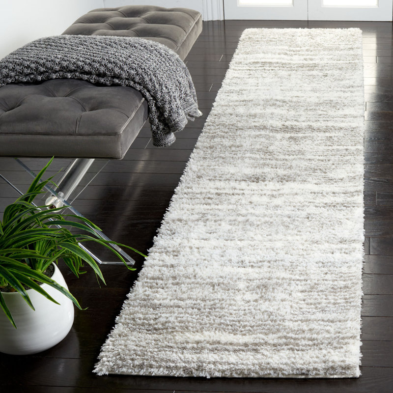 Phaidra Shag Performance Abstract Rug, Runner 2' x 9'