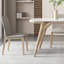 Petit ensemble de table de salle à manger rectangulaire en bois de frêne plat-110486505