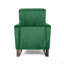 Fauteuil inclinable Arvin à dossier bas et pieds hauts en métal-577890368
