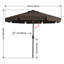 Parasol de marché festonné Holmquist avec inclinaison et levage à manivelle-303353546-400481526