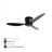 Turboflow 2" Flush Mount Ceiling Fan without light, 3 Reversible Blades, with 6 Speeds Reversible DC Motor,Low Profile Ceiling Fan with no light-280805176-280805180