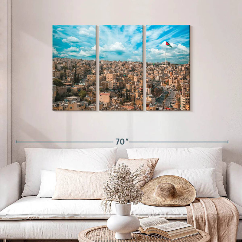 Rorry Amman Jordan Skyline, 28" H x 45" W