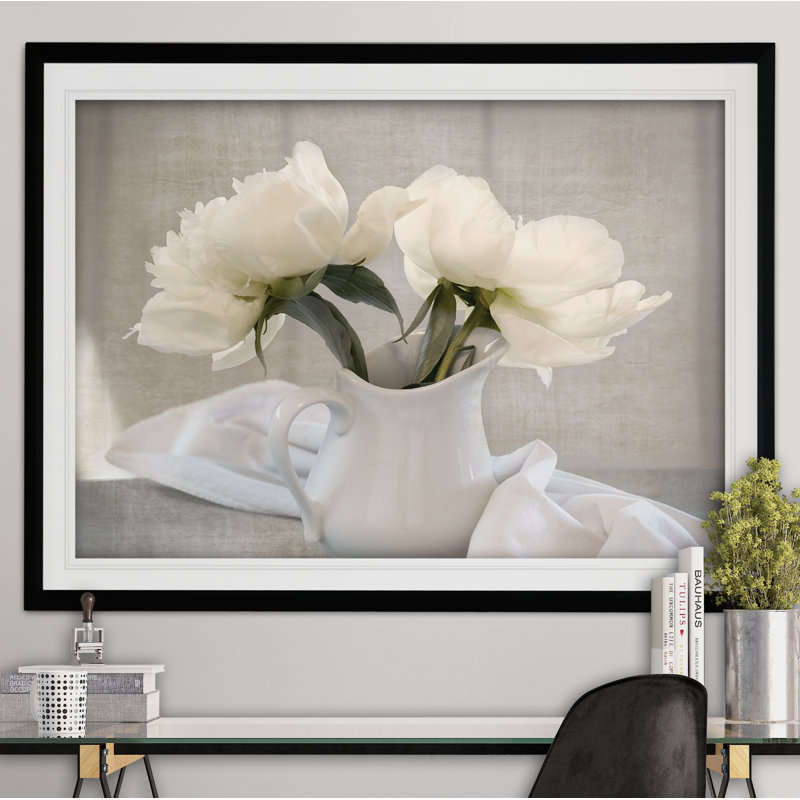 " Farmhouse Blooms ", 30" H x 40" W x 1.5" D, Black