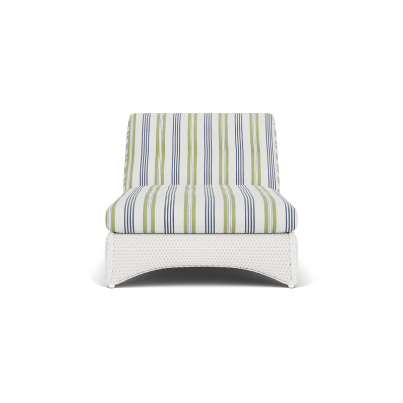 Universal Loom Accessories Outdoor Chaise Lounge, Berkely Hall Green, White