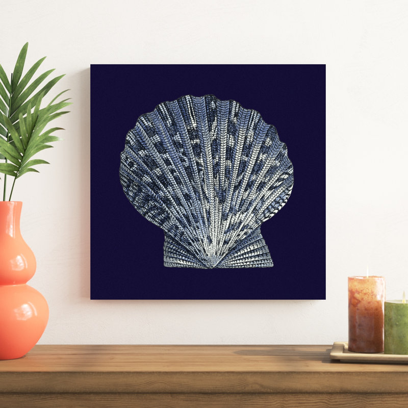 Y SE PAPER Indigo Shells, H 20 po x l 20 po x P 1,25 po