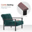 Fauteuils d'appoint Wyland, fauteuil rembourré en chenille et méridienne ergonomique Wyland-506131215