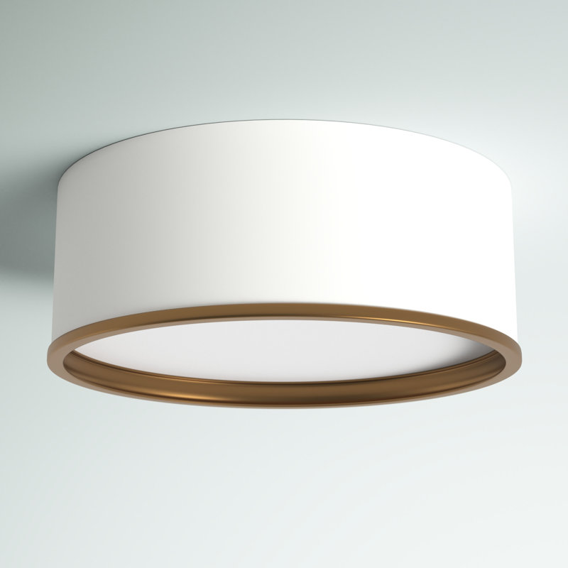 Hafner Flush Mount, Matte White