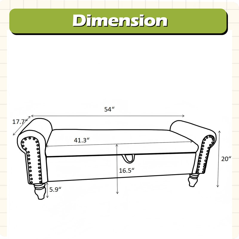 Banc de rangement avec repose-pieds