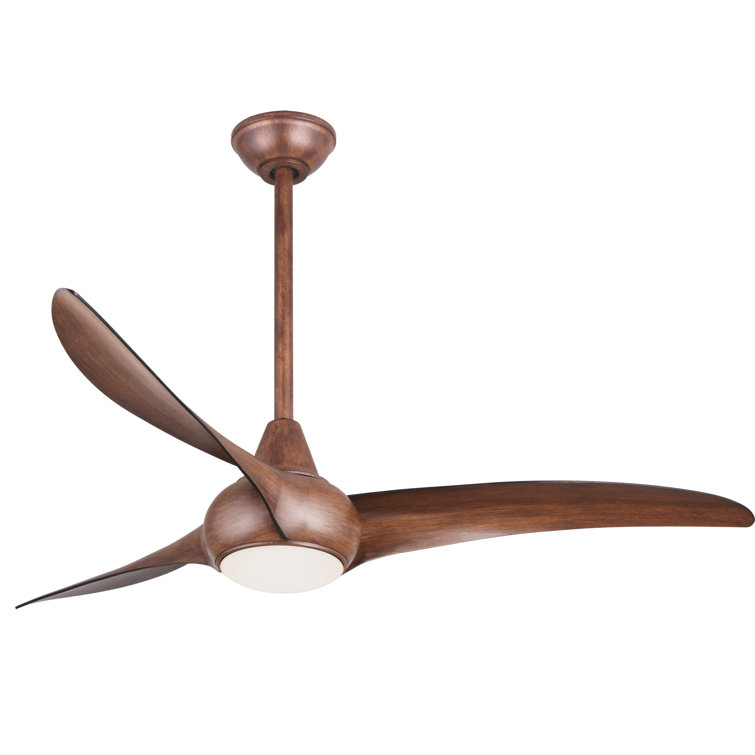 52" Wave 3 - Blade LED Propeller Ceiling Fan with Remote Control and Light Kit Included
