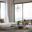  6 - Light Unique Geometric Chandelier