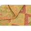 Tapis en laine rouge/beige 2 pi 7 po x 4 pi "one-of-kind" à la main noué la new age Elland